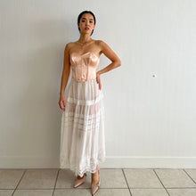 Load image into Gallery viewer, Antique white cotton voile skirt
