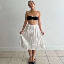 Load image into Gallery viewer, Antique Edwardian midi cotton skirt