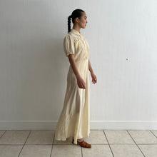 Load image into Gallery viewer, Vintage 1930s yellow silk dress
