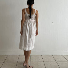 Load image into Gallery viewer, Antique Edwardian white cotton slip dress