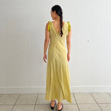 Load image into Gallery viewer, Vintage 30s green lace slip dress