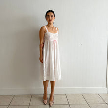 Load image into Gallery viewer, Antique Edwardian white cotton slip dress