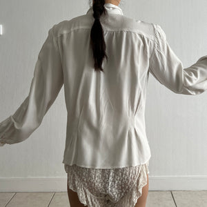 Vintage 1930s cotton white blouse