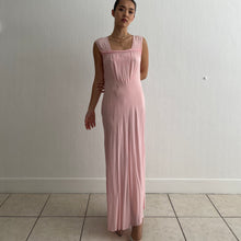 Load image into Gallery viewer, Vintage 1930s pink rayon slip dress