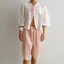 Load image into Gallery viewer, Antique cotton and lace blush bloomers