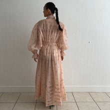 Load image into Gallery viewer, Vintage 1950s pink floral gown