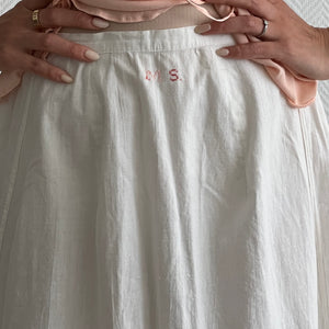 Antique Edwardian maxi cotton skirt