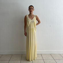 Load image into Gallery viewer, Vintage 1930s yellow and blue dress