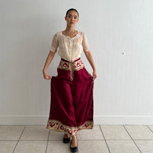 Load image into Gallery viewer, Antique 1920s silk palazzo pants