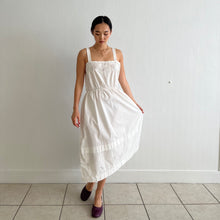Load image into Gallery viewer, Antique Edwardian butterfly white cotton dress