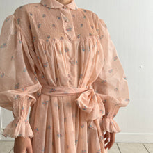 Load image into Gallery viewer, Vintage 1950s pink floral gown