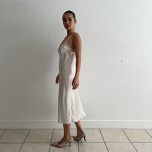 Load image into Gallery viewer, Vintage La Perla 1970s silk and lace pearl slip dress