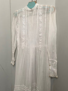 Vintage sheer white antique dress