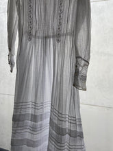 Load image into Gallery viewer, Vintage sheer white antique dress