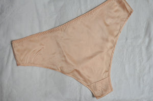 Vintage Dior silk and lace underwear  in peach color