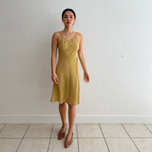 Load image into Gallery viewer, Vintage 1940s silk hand dyed slip dress