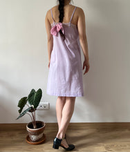 Load image into Gallery viewer, Antique 20s lilac dyed cotton lace mini dress