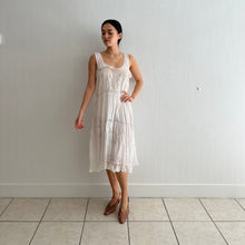 Load image into Gallery viewer, Antique Edwardian cotton and lace white summer dress