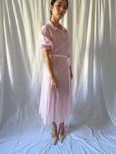 Load image into Gallery viewer, 1930s cotton voile pink organza dress
