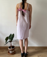 Load image into Gallery viewer, Antique 20s cotton lilac dyed mini dress