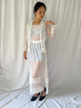 Load image into Gallery viewer, Antique Edwardian lawn dress cotton voile and lace