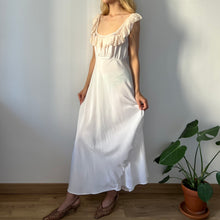 Load image into Gallery viewer, Vintage 1930s white maxi elegant dress