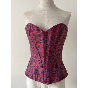 RARE Sylviane Nuffer corset red and purple