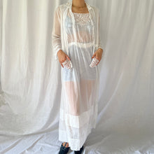 Load image into Gallery viewer, Antique Edwardian lawn dress cotton voile and lace