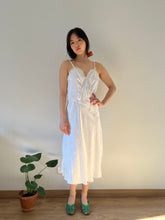 Load image into Gallery viewer, Vintage early 1930s white floral slip dress