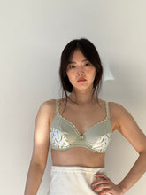 Load image into Gallery viewer, Vintage hand dyed green bra