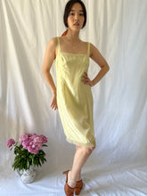 Load image into Gallery viewer, Vintage 1940s soft green hand dyed silk slip dress