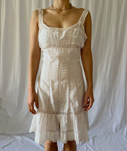 Load image into Gallery viewer, Antique Edwardian white cotton lace teddy