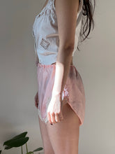 Load image into Gallery viewer, Vintage 1930s satin pink blush lace knickers