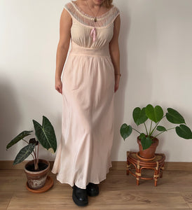 Vintage 30s liquid rayon slip dress