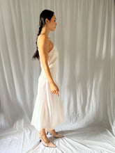 Load image into Gallery viewer, 1940s white slip dress
