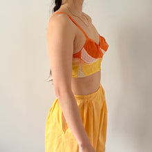 Load image into Gallery viewer, Vintage hand dyed flame bustier