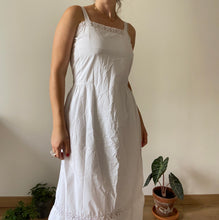 Load image into Gallery viewer, Victorian antique white summer dress cotton
