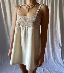 Antique 1920s French beige camisole
