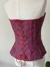 Load image into Gallery viewer, RARE Sylviane Nuffer corset red and purple
