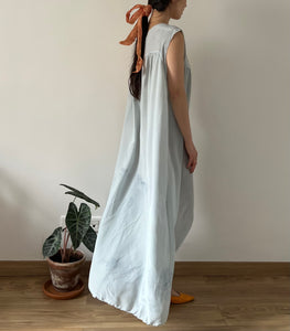 Vintage hand dyed hand embroidered silk dress