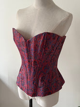 Load image into Gallery viewer, RARE Sylviane Nuffer corset red and purple