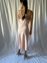 Load image into Gallery viewer, 1930s silk slip dress in soft pink
