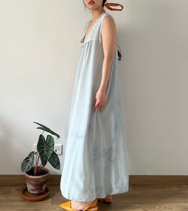 Vintage hand dyed hand embroidered silk dress