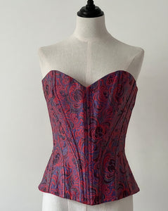 RARE Sylviane Nuffer corset red and purple