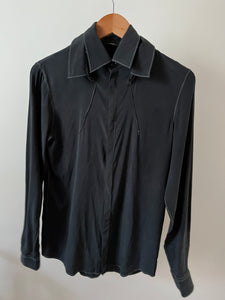 Vintage 1990s Jean Paul Gaultier black blouse