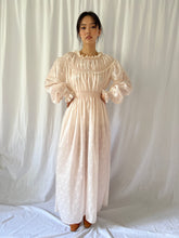 Load image into Gallery viewer, Vintage floral romantic dress maxi long sleeves