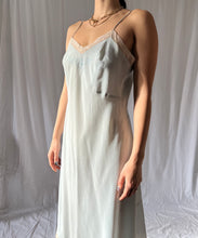 Load image into Gallery viewer, 1930s silk lace slip dress in Alice Blue