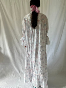 Vintage 1930s cotton playful set dress and robe