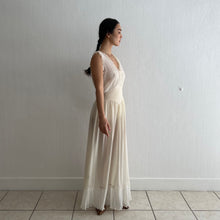 Load image into Gallery viewer, Vintage 1950s cream maxi dress