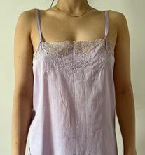 Load image into Gallery viewer, Antique 20s lilac dyed cotton lace mini dress